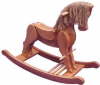 Classic wooden rocking horse